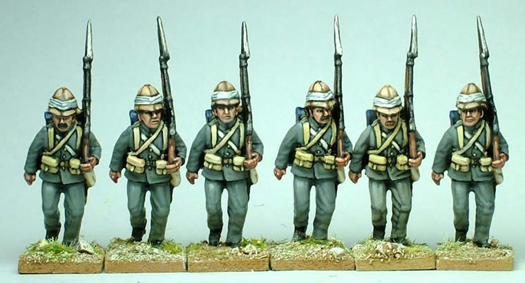 Perry Miniatures Victoria's Little Wars SB6 Infantry marching figurines 28mm