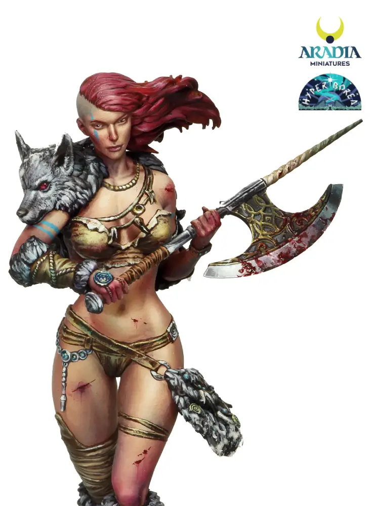 Aradia Minis Hyperborea Anja figurine résine 32 mm