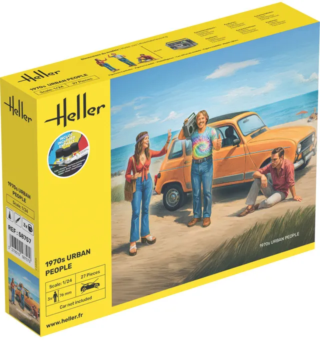 Heller Starter Kit 1970s Citadins figurines civiles 1/24