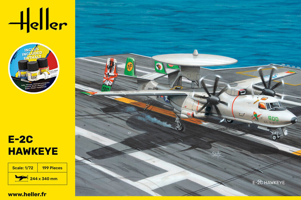 Heller Starter Kit E-2C Hawkeye 1/72 maquette avion radar