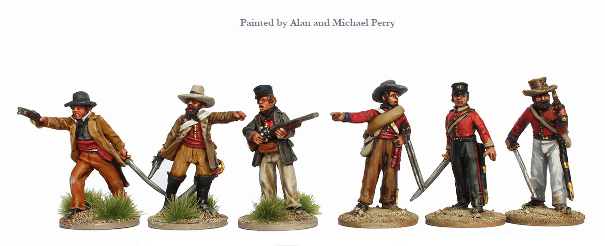 Perry CFW CFB 3 figurines officiers vestes tenue campagne