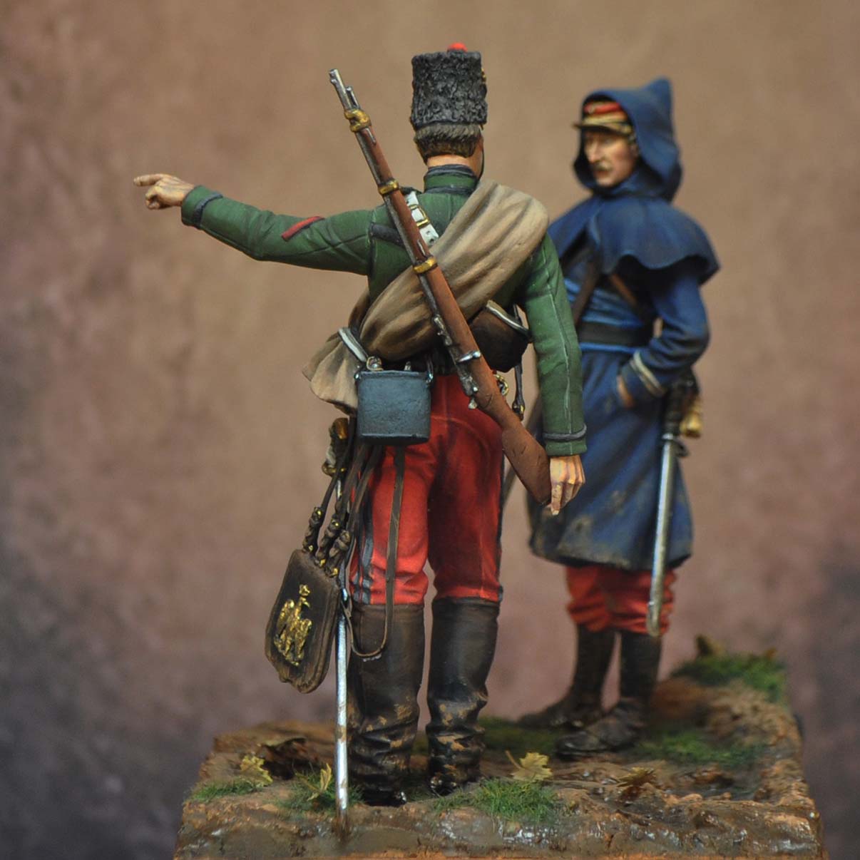 ART GIRONA 70mm Chasseur 2e régiment 1870 figurine France
