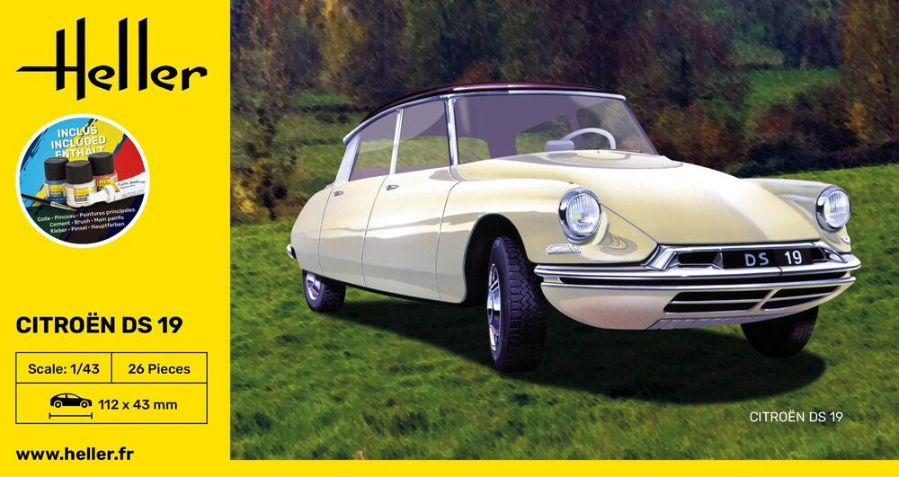 Heller Starter Kit Citroën DS 19 maquette voiture 1/43 kit complet