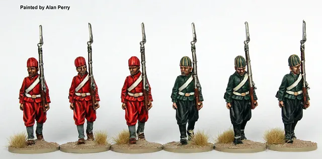 Perry Napoleonic OT 12 infanterie ottomane figurines marche