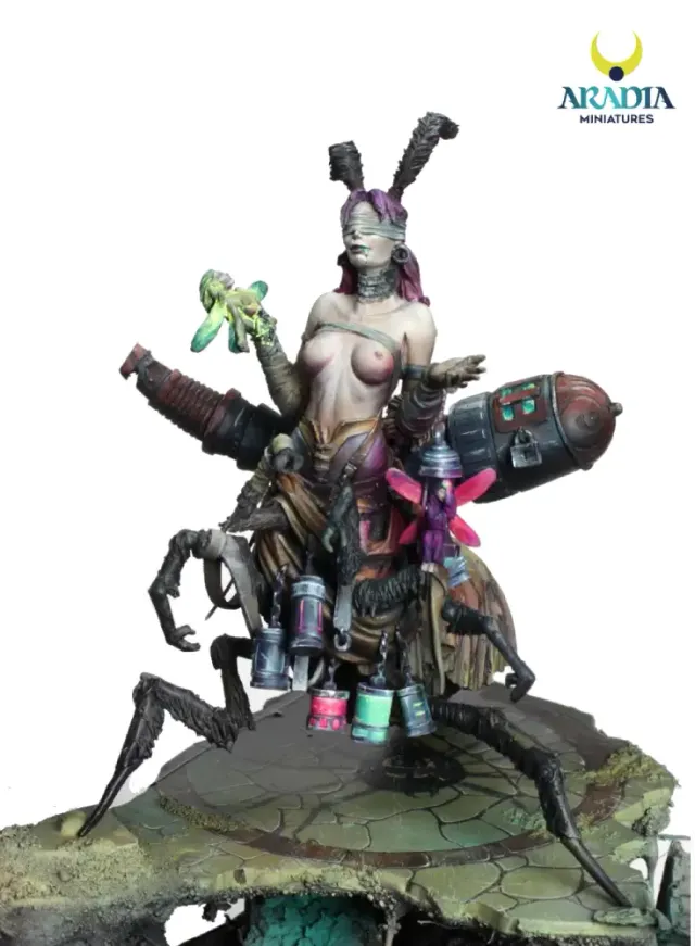Aradia Classic Fantasy Falena Dark Side figurine résine nature