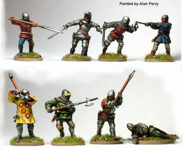 Perry Miniatures Agincourt AO21 mêlée à pied 8 figurines métal