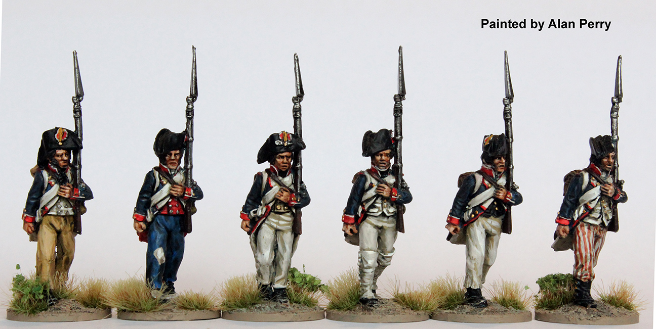 Perry REVF 4 Fusiliers bicornes figurines métal 28mm