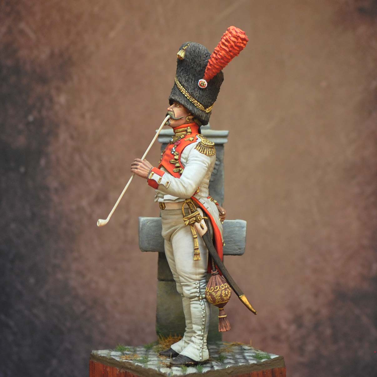 ART GIRONA 70mm Dutch Grenadiers Officer figurine 1804