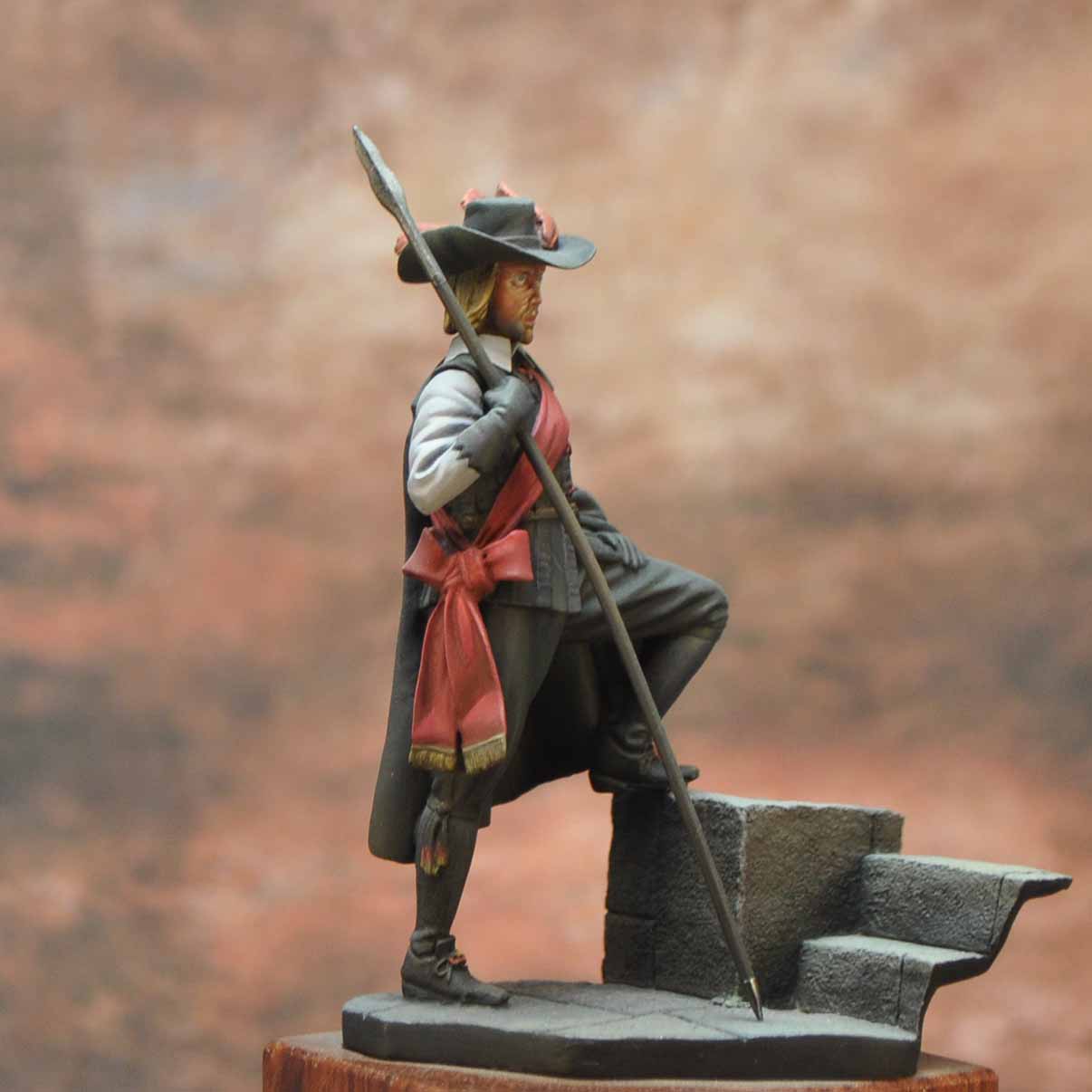 Art Girona Spanish Serie Spanish Officer Tuttlingen 1643 figurine 54mm