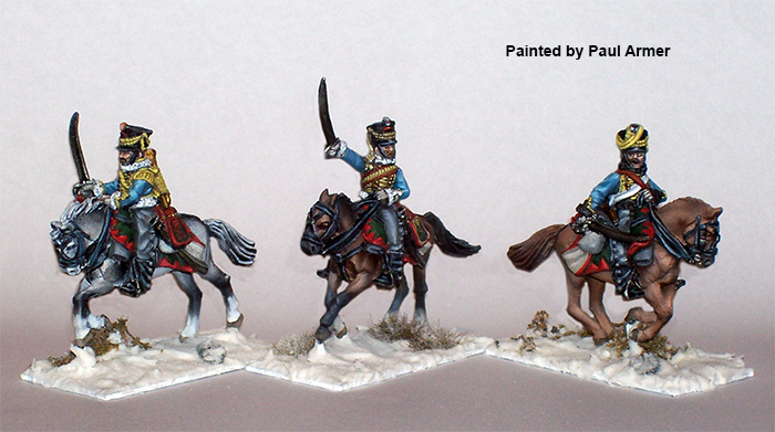 Perry Miniatures RN 64 hussards commandement figurines galop