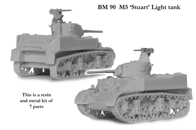 Perry Blitzkrieg BM90 M5 Stuart char léger maquette