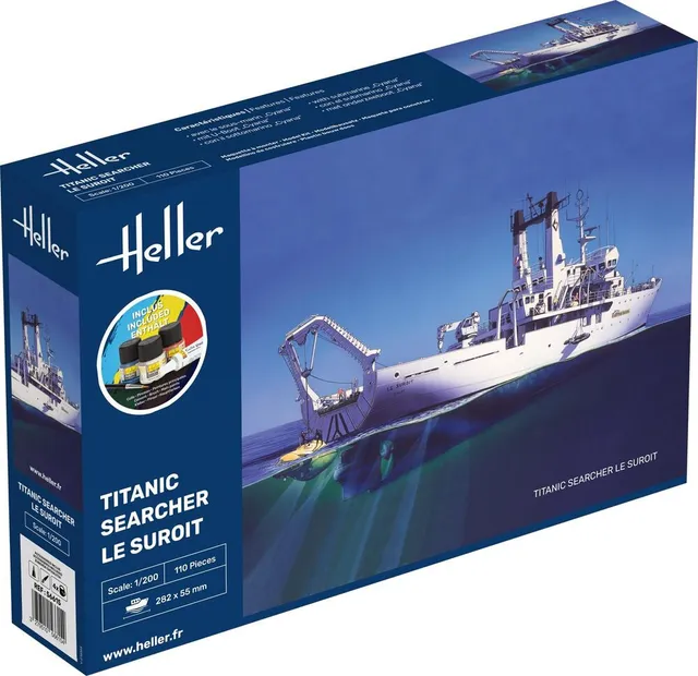 Heller Starter Kit Suroit Titanic Searcher 1/200 bateau