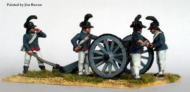 Perry Miniatures AWI AW108 artillerie canon 6 pounder figurines