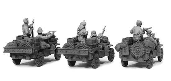 Perry World War 2 WW25 SAS Jeep Section maquette 28mm résine