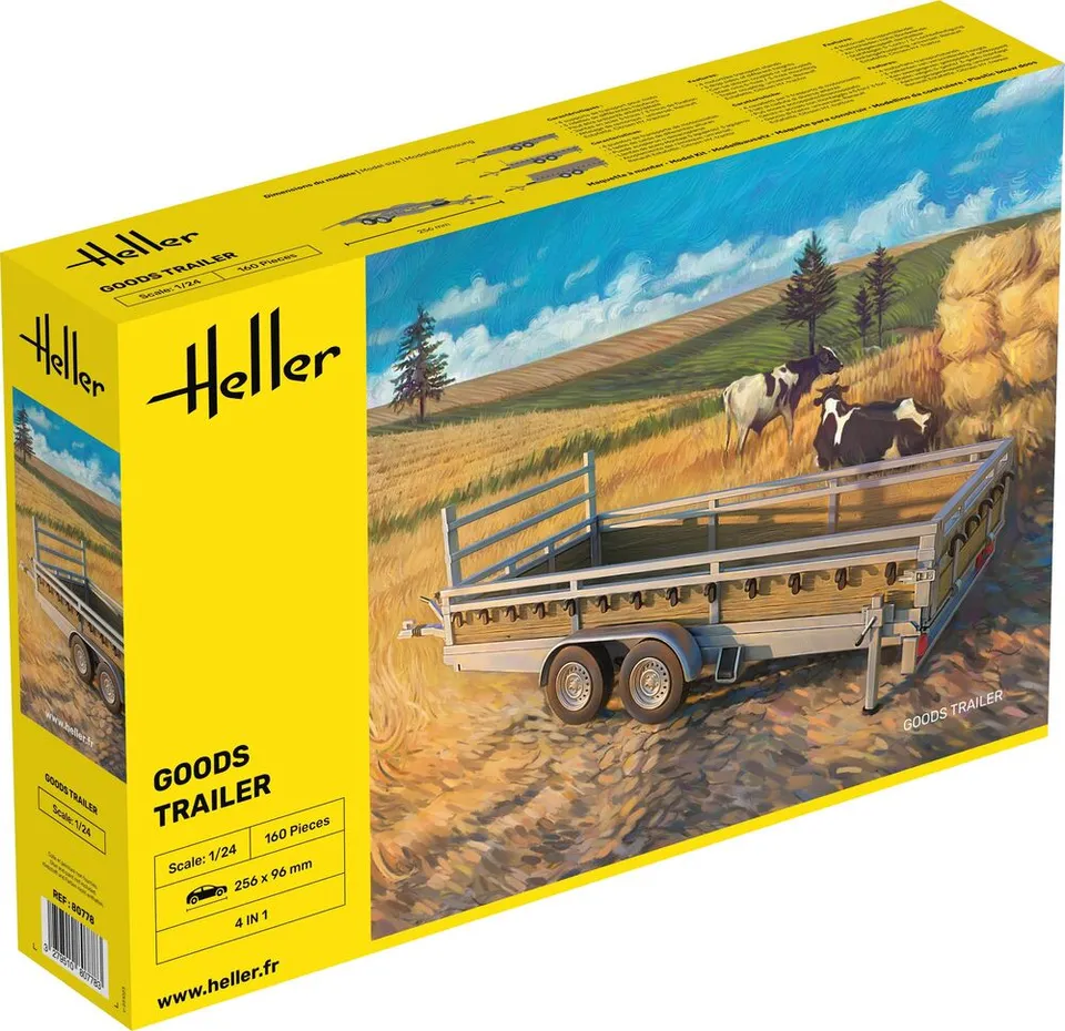Heller Historical Collection Goods Trailer maquette remorque 1/24