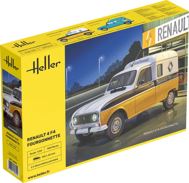 Heller Historical Collection Renault 4 F4 1/24 maquette fourgonnette