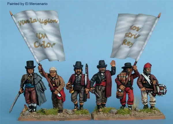 Perry Miniatures Carlist War CAT26 figurines commandement volontaires