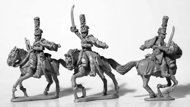 Perry Napoleonic AN 18 commandement hussards au galop