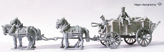 Perry Miniatures Napoleonic RN 33 maquette chariot charbon 4 chevaux