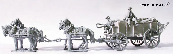 Perry Miniatures Napoleonic RN 33 maquette chariot charbon 4 chevaux