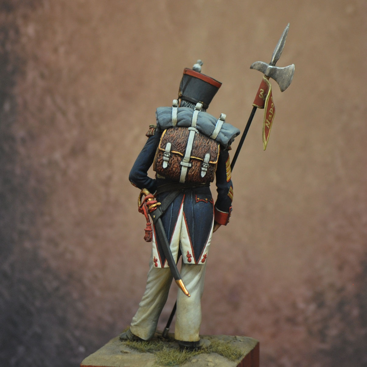 Art Girona 70mm Porta-Aigle Francia 1812 figurine Empire