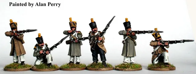 Perry Miniatures Napoleonic FN8 voltigeurs figurines capotes