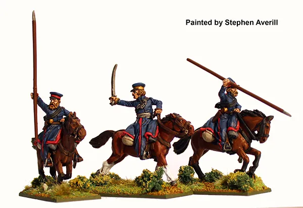 Perry RN37 Cosaques du Don galop commandement figurines métal