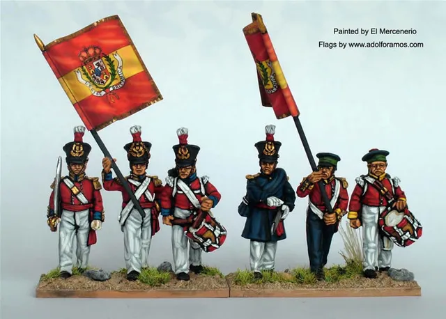 Perry Miniatures Carlist War ISA38 figurines infanterie marche