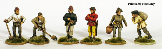 Perry War of Roses WR33 figurines ouvriers et contremaitres