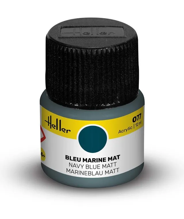 Heller 077 bleu marine mat peinture acrylique