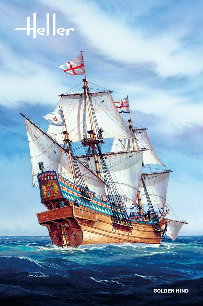 Heller Historical Collection Golden Hind 1/96 maquette galion