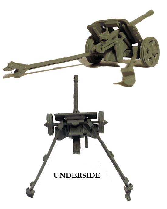 Perry World War 2 GWW 17 Pak 38 et servants maquette canon
