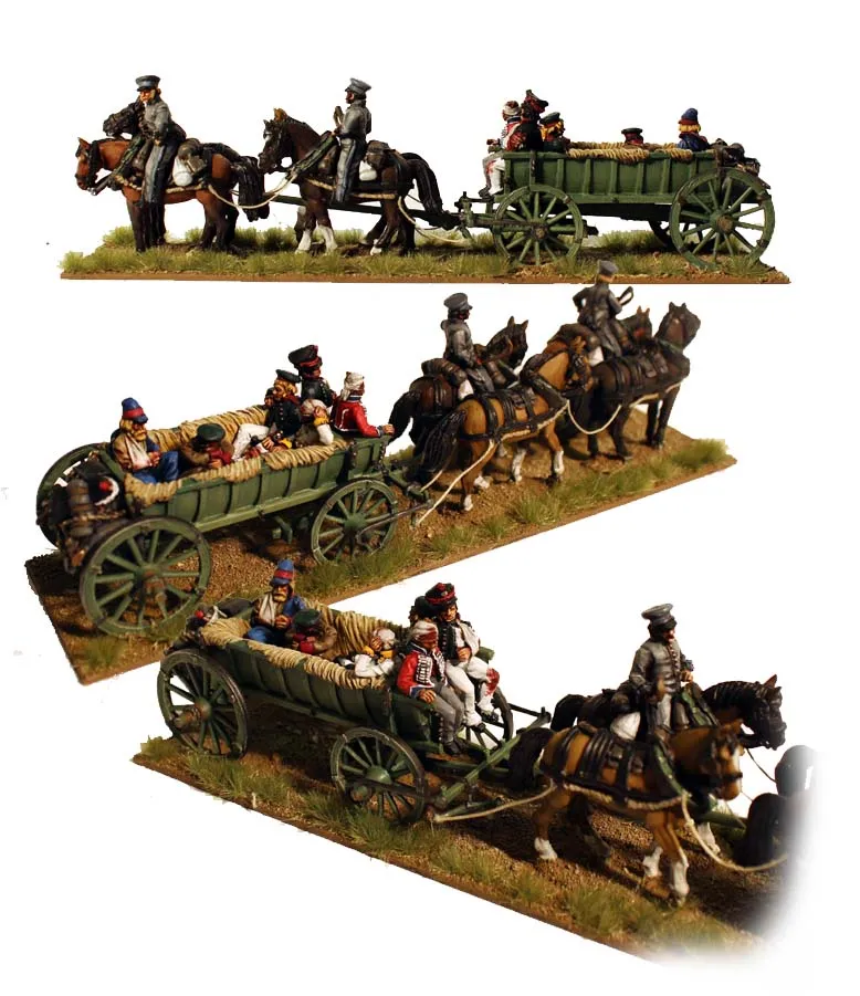 Perry Miniatures Napoleonic RN 15 chariot bagages 4 chevaux
