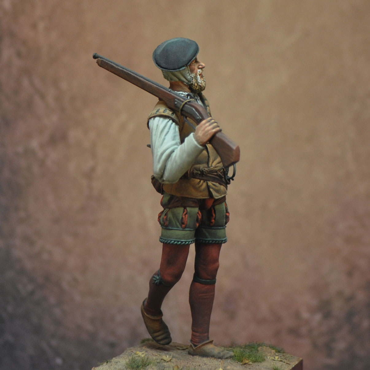 ART GIRONA 70mm Spanish Arquebusier Pavia 1525 figurine à peindre