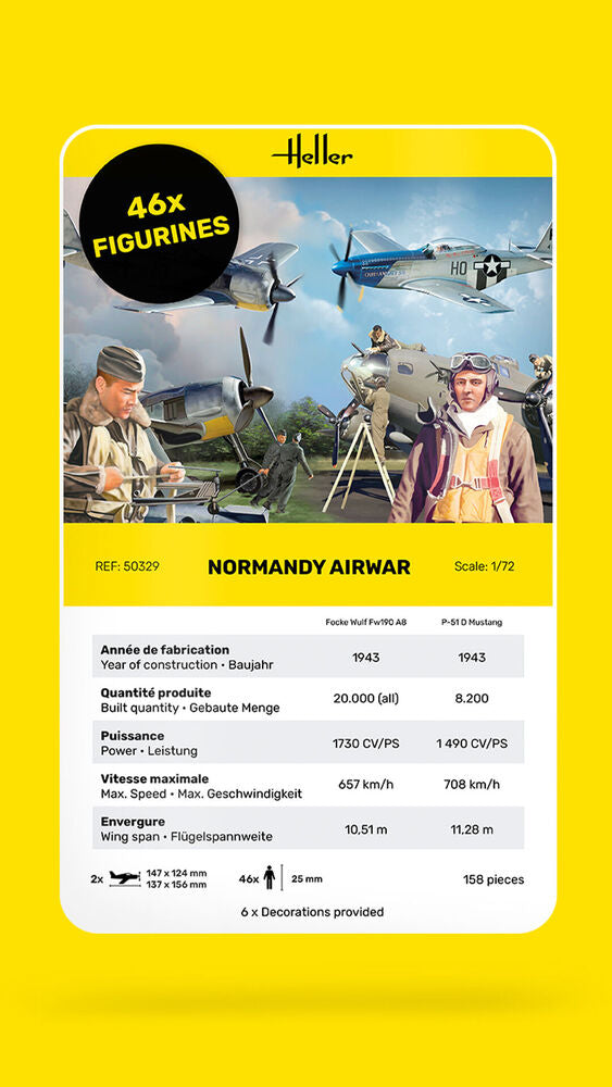 Heller Historical Collection Normandy Airwar 1/72 maquette avion
