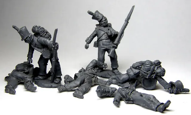 Perry Miniatures Napoleonic DB24 figurines blessés 28mm métal