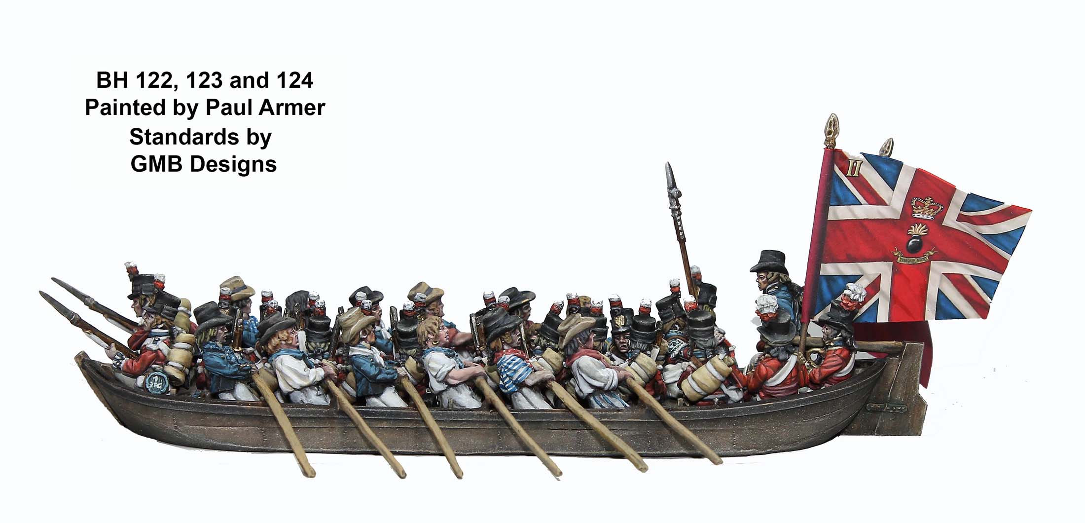 Perry Miniatures BH 122 chaloupe résine marins maquette 28 mm