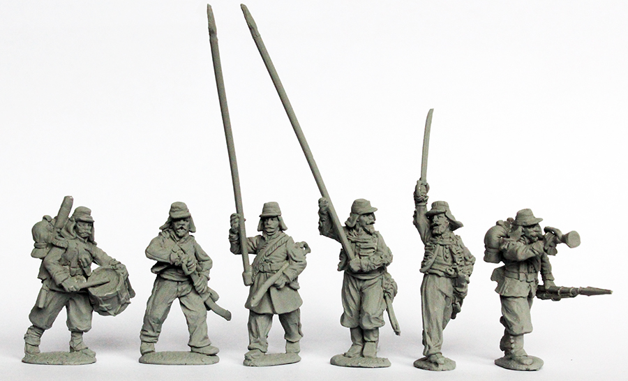 Perry Miniatures Triple Alliance TA 13 figurines infanterie argentine kepis