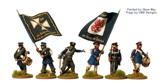 Perry PN41 Landwehr prussienne commandement 28mm métal