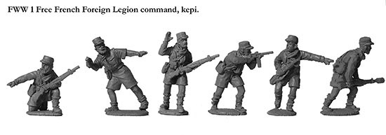 Perry Miniatures World War 2 FWW1 figurines Légion étrangère képi