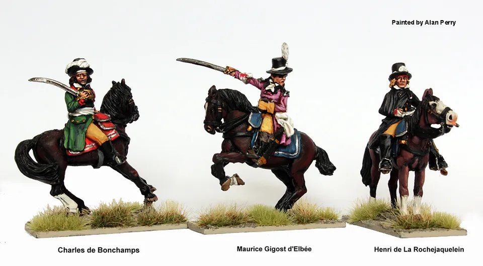 Perry Miniatures Vendéens REVV 9 commandement monté figurines généraux