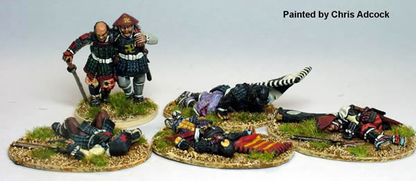 Perry Samurai SAM34 figurines morts et blessés