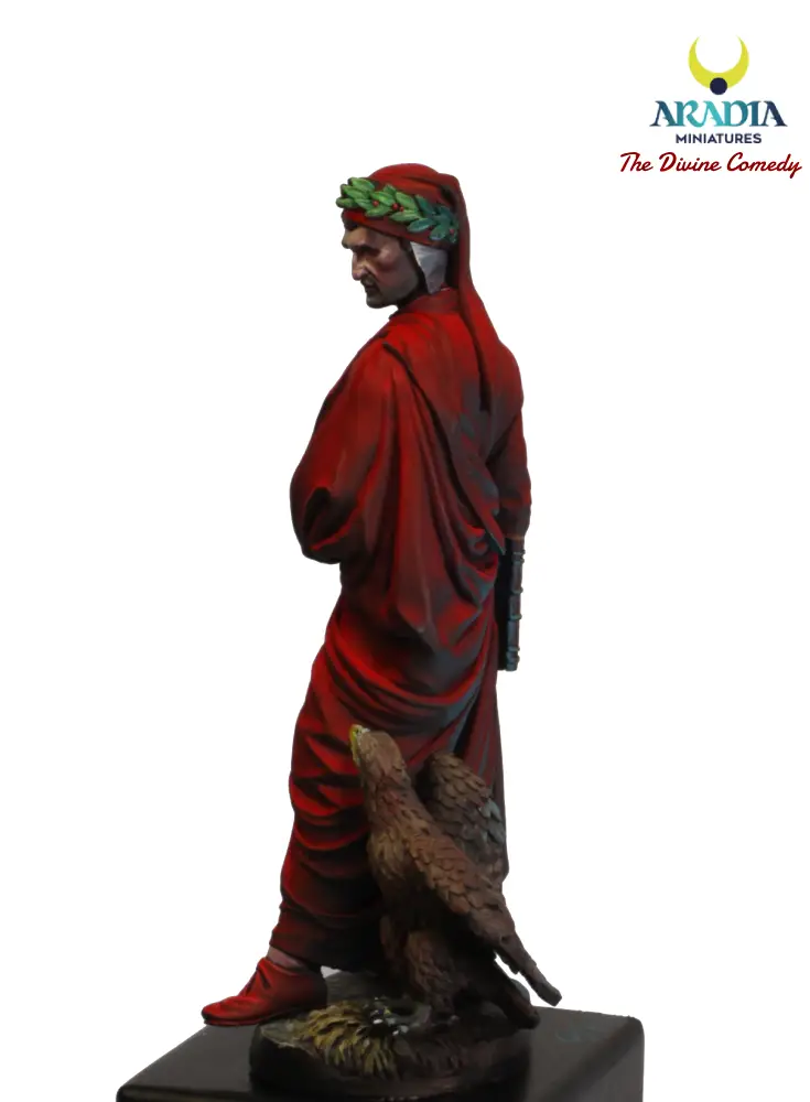 Aradia Dante Alighieri figurine poète Divine Comédie à peindre