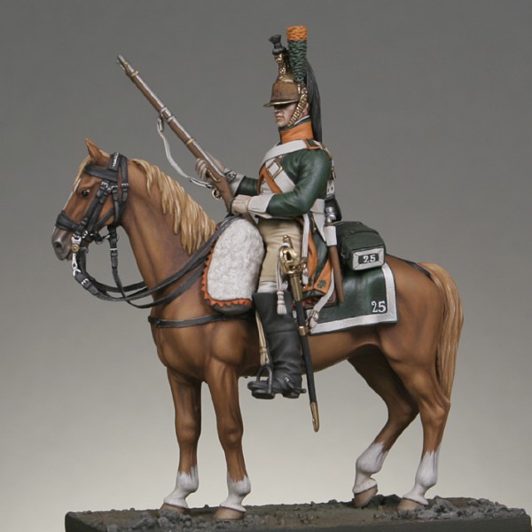 Art Girona Miniatures Dragon 25ème 1809 figurine 54mm