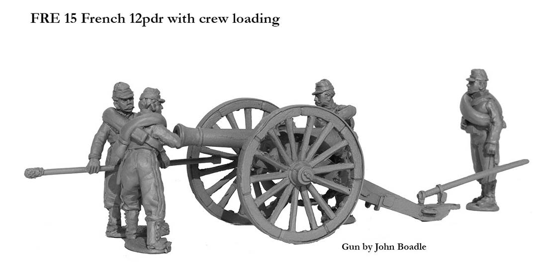 Perry Miniatures FRE 15 canon 12pdr figurines chargement 28mm