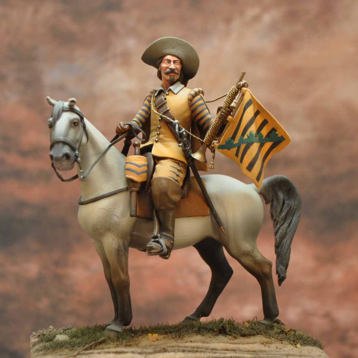 Art Girona Spanish Serie trompette guerre Trente Ans figurine