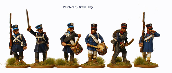 Perry Miniatures Napoleonic PN 40 Landwehr figurines marche