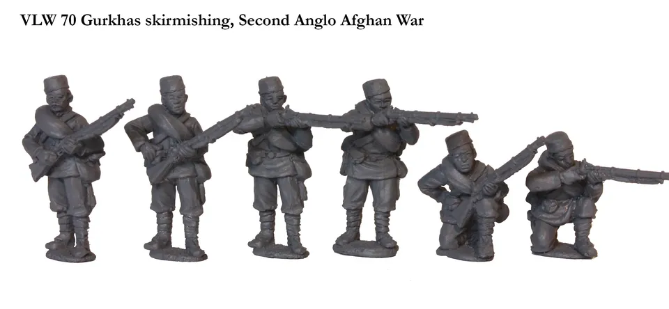 Perry Miniatures VLW 70 Gurkhas figurines tirailleurs 2e guerre afghane