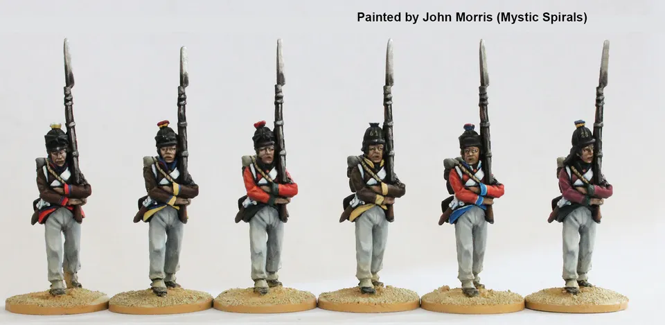 Perry Napoleonic FE 6 fusiliers figurines marche attaque