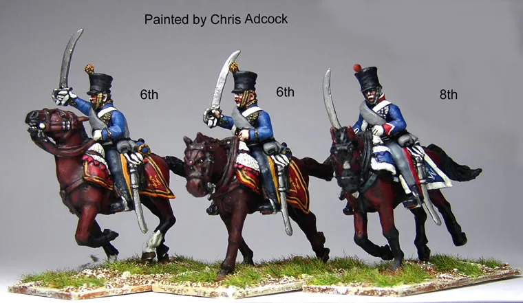 Perry Napoleonic DB23 figurines hussards charge cavalerie